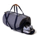 Large Chatham Duffel Bag with Shoe Compartment- Grey/Navy