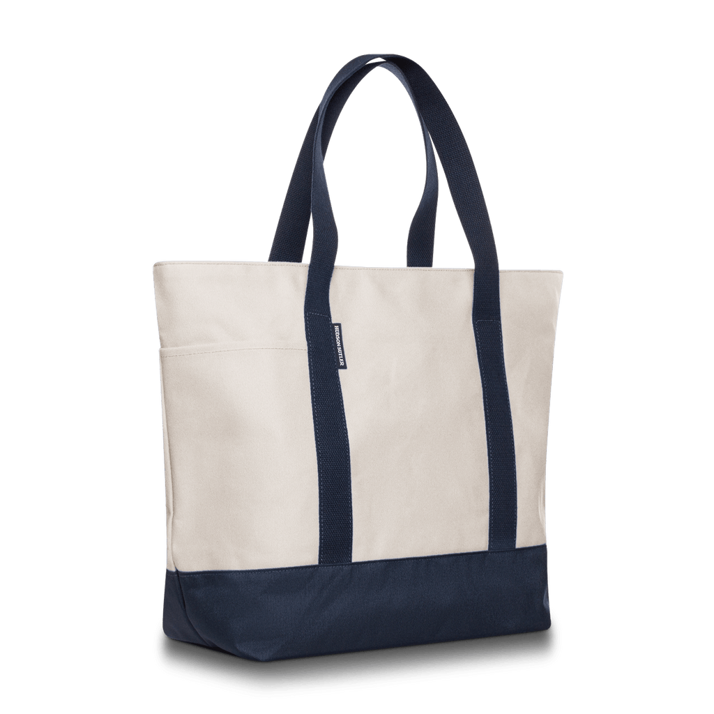 Blue and White Canvas Weekender Tote Bag | Hudson Sutler