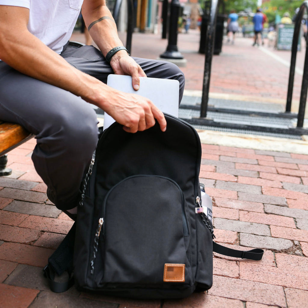 Black 20L Everyday Commuter Backpack Hudson Sutler